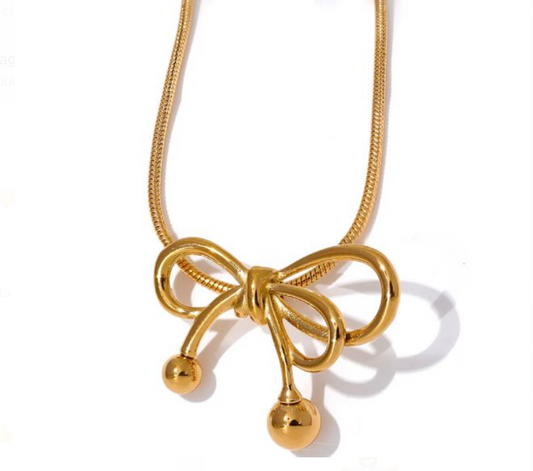 Bow-Kot Short Necklace