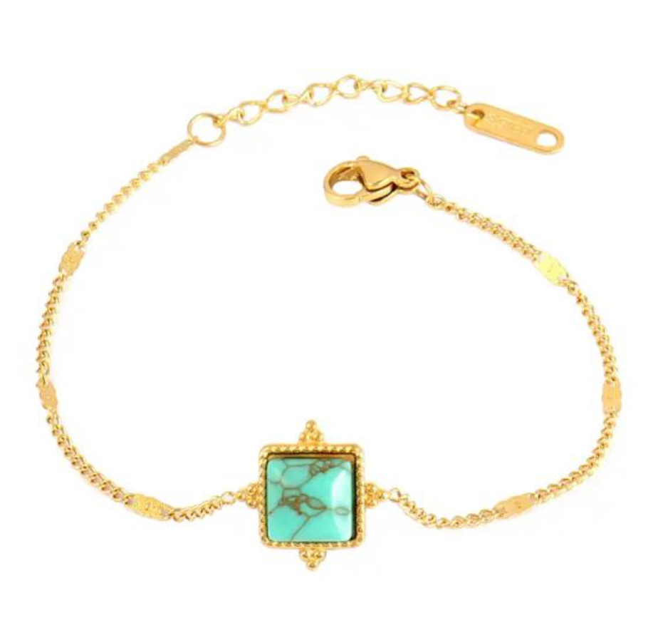 Green Squared Bracelet